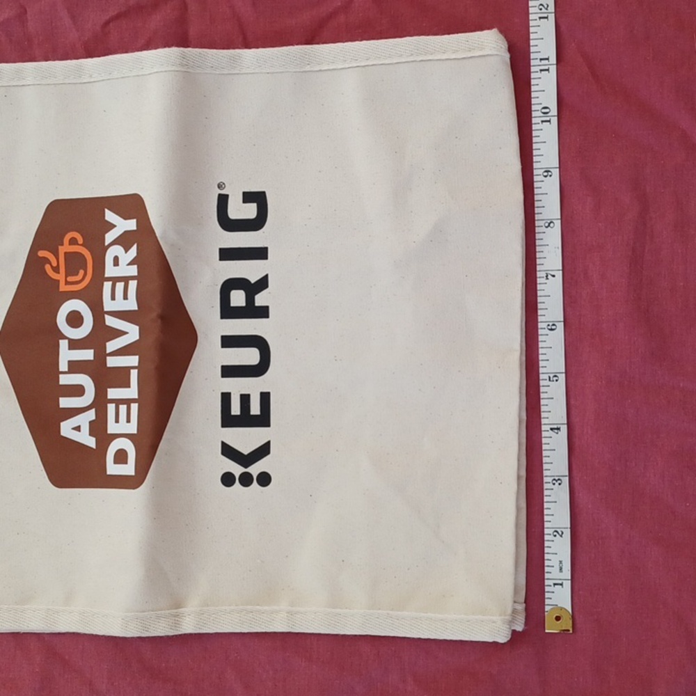 3/$25 SALE New Keurig Canvas Tote Bag 100% Eco-Friendly Recycled Cotton NWT - Picture 7 of 12